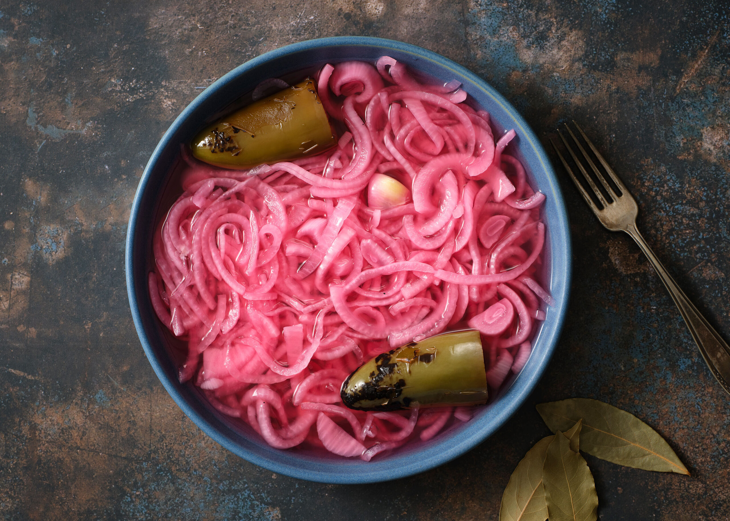 Pickled Onion with Fire Roasted Chiles and Garlic - Pati Jinich