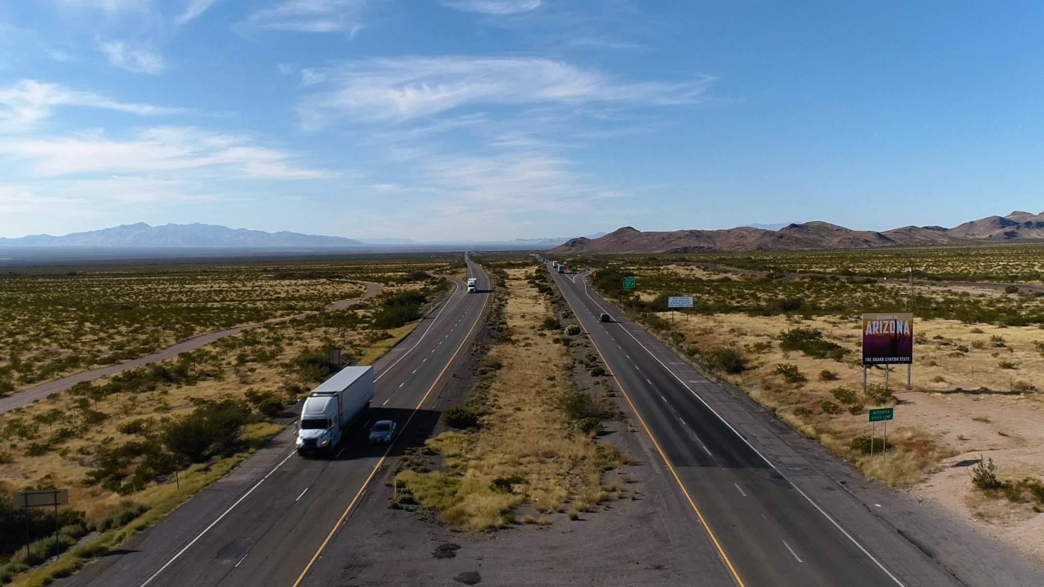 La vida como camionero en la frontera entre Estados Unidos y México