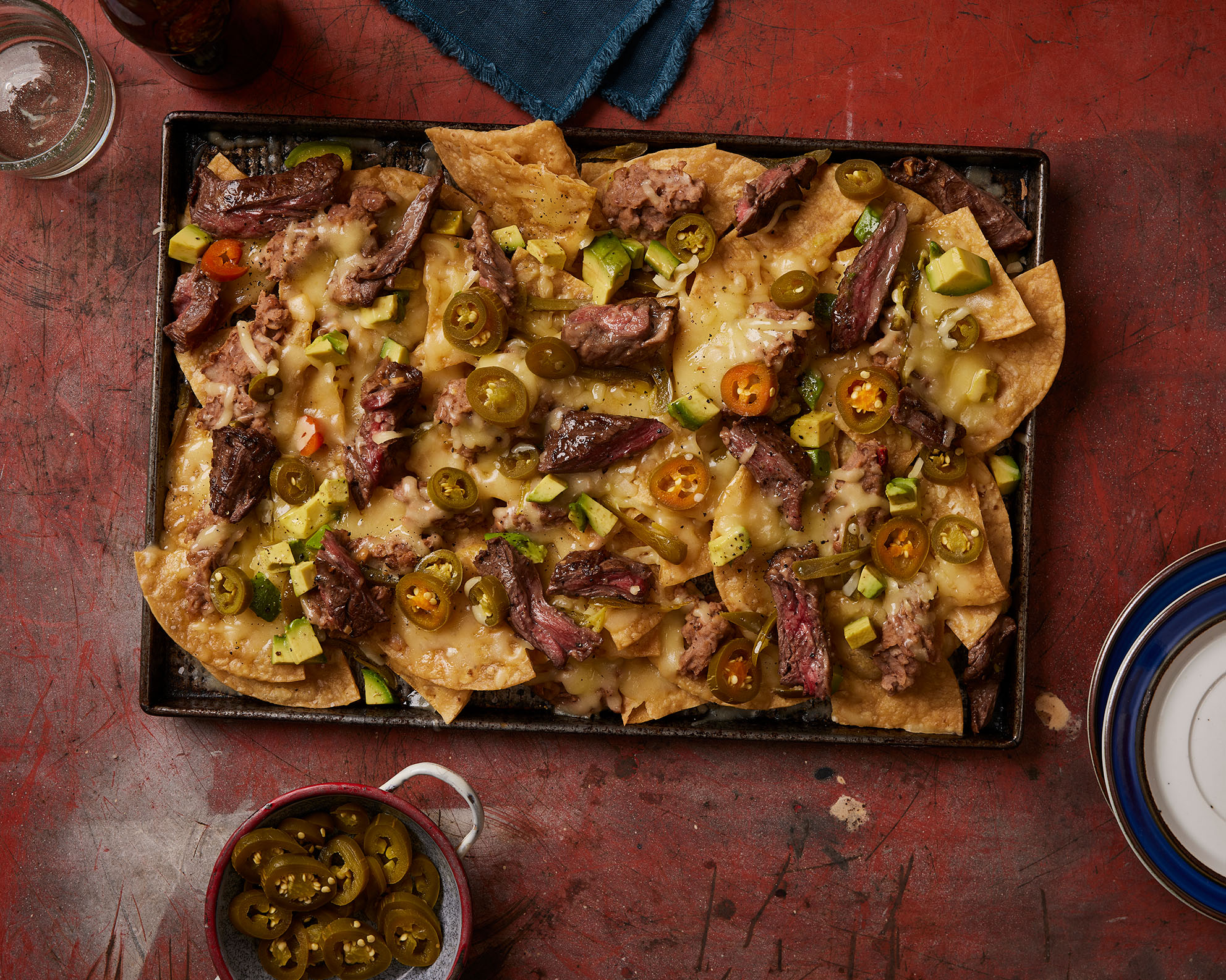 Nachos con Carne Asada