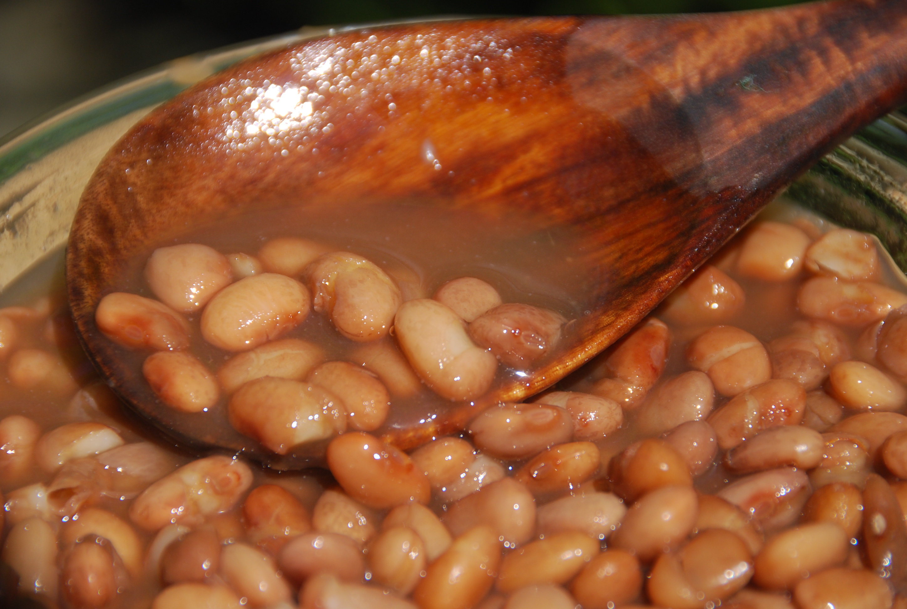 beans from the pot or frijoles de olla