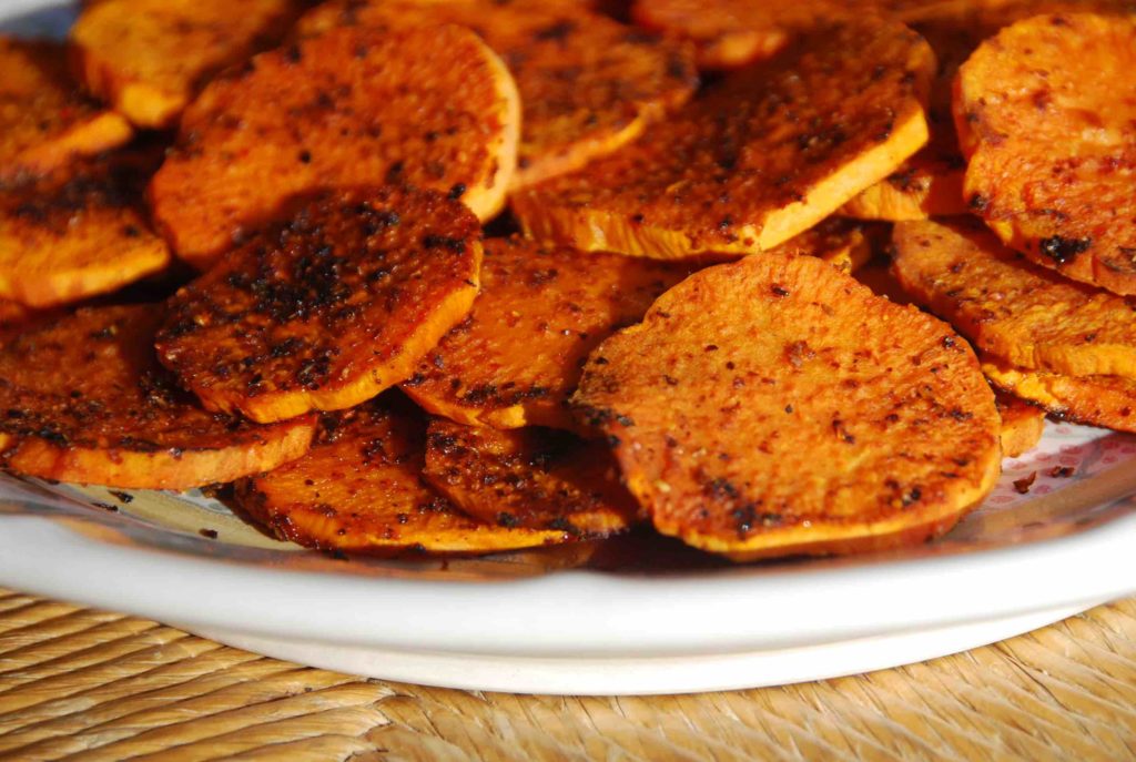 Sweet Potato Rounds with a Punch 1