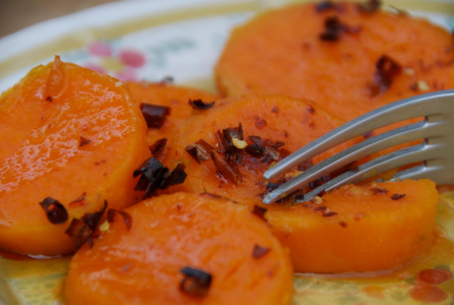 Pati Jinich sweet potatoes with chile de arbol