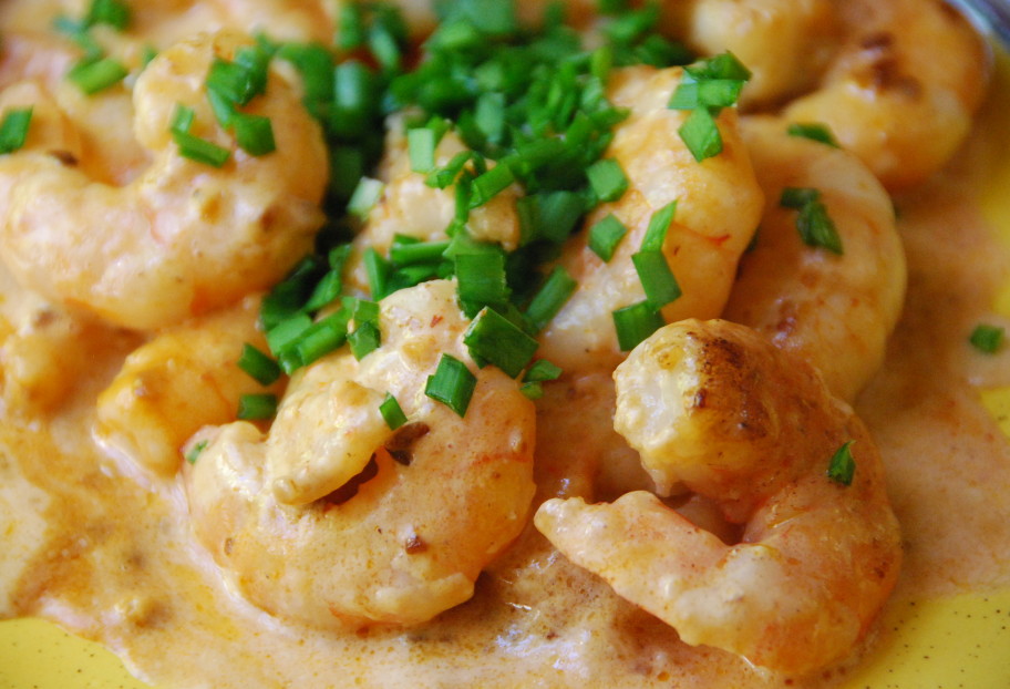 Tequila, Mexican Cream and Chipotle Shrimp