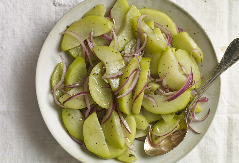 Chayote Squash and Pickled Onion Salad