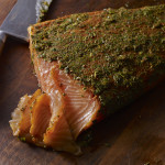mexican style gravlax with cilantro and tequila