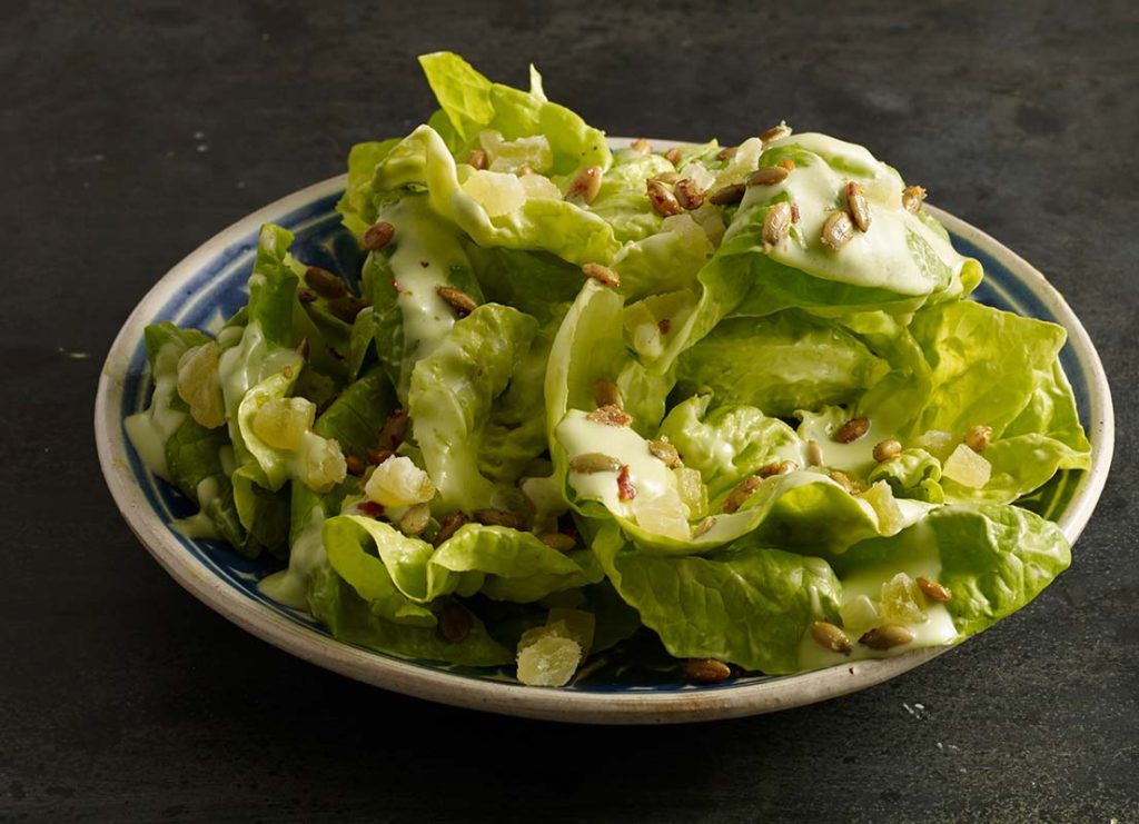 Boston Lettuce Salad with Avocado Dressing Pati Jinich
