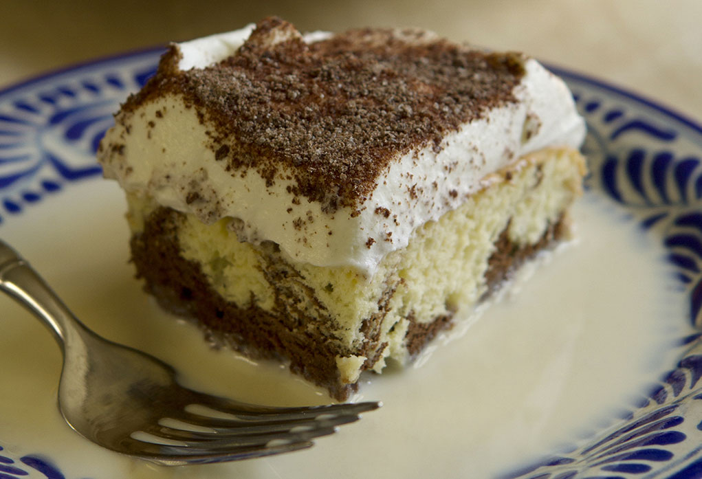 marbled tres leches cake