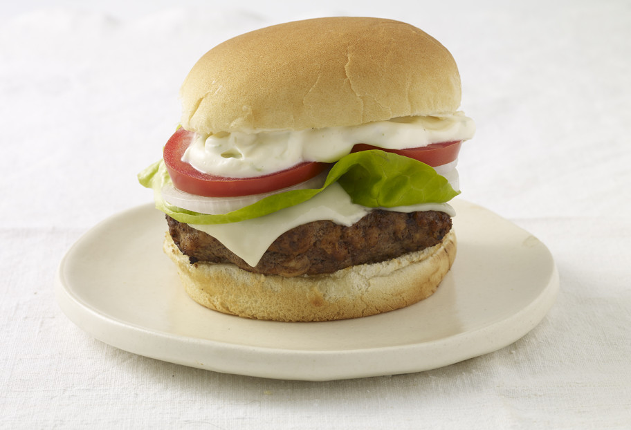 Ancho Chile Mexican Hamburgers with Lime Aioli