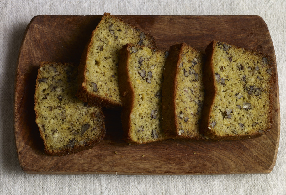 Fluffy Plantain and Pecan Bread