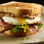 Pati Jinich BLT sandwich with chipotle goat cheese spread