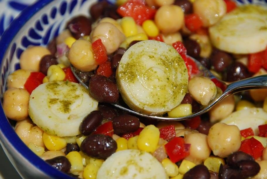 Hearty Bean & Corn Salad with Cilantro Vinaigrette
