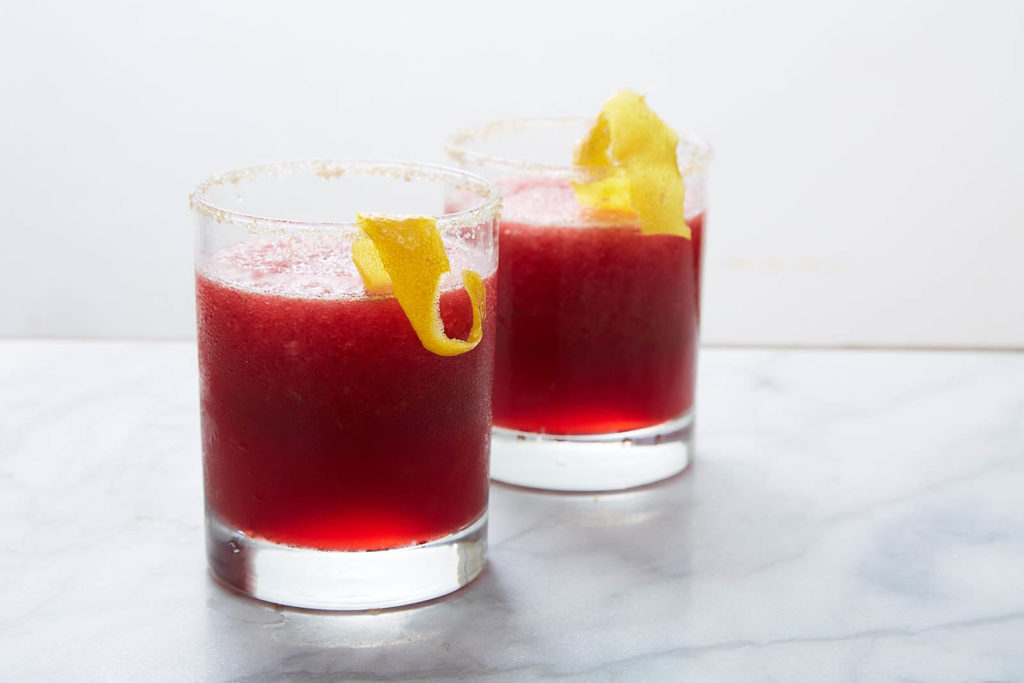 spiced up pomegranate cocktail