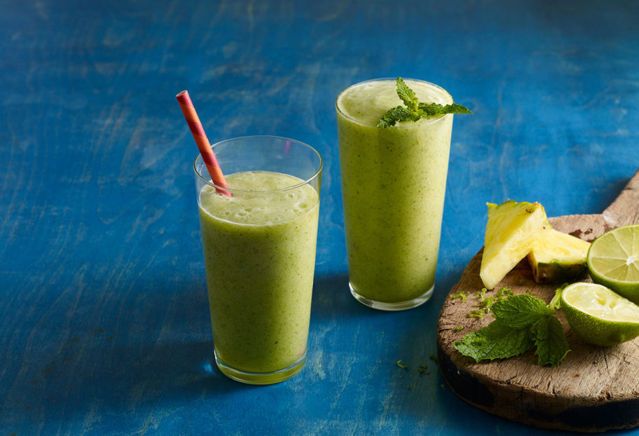 Tropical Mint Pineapple Lime Smoothie