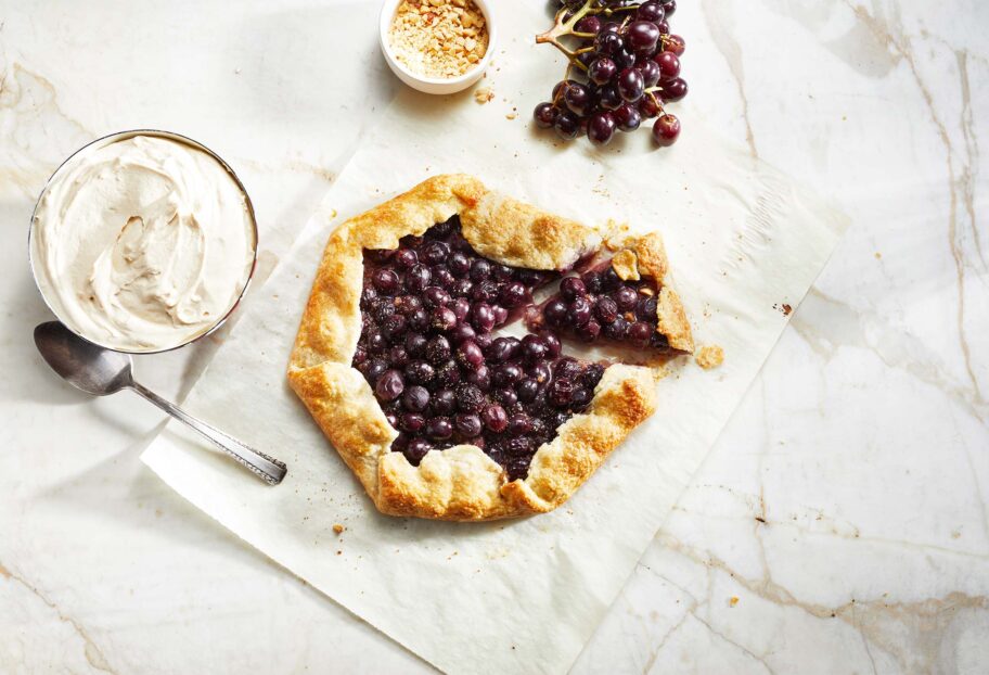 Peanut Butter and Jelly Grape Galette