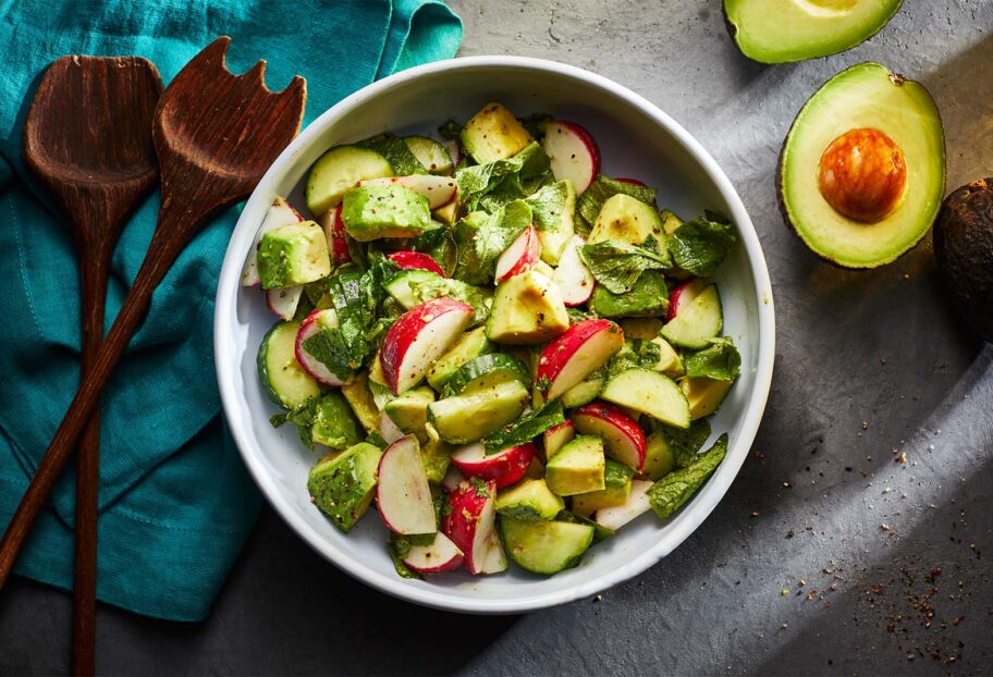 avocado and radish salad