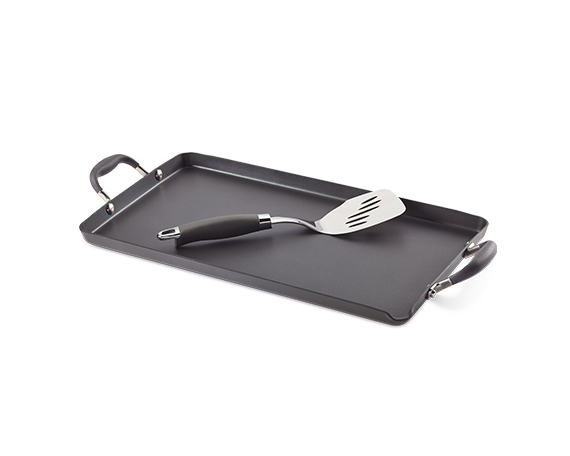 Anolon 10×18 Double Burner Griddle Comal with Mini Turner
