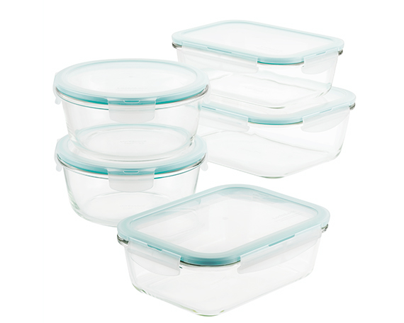Purely Better Glass 10-Piece Assorted Glass Container Set