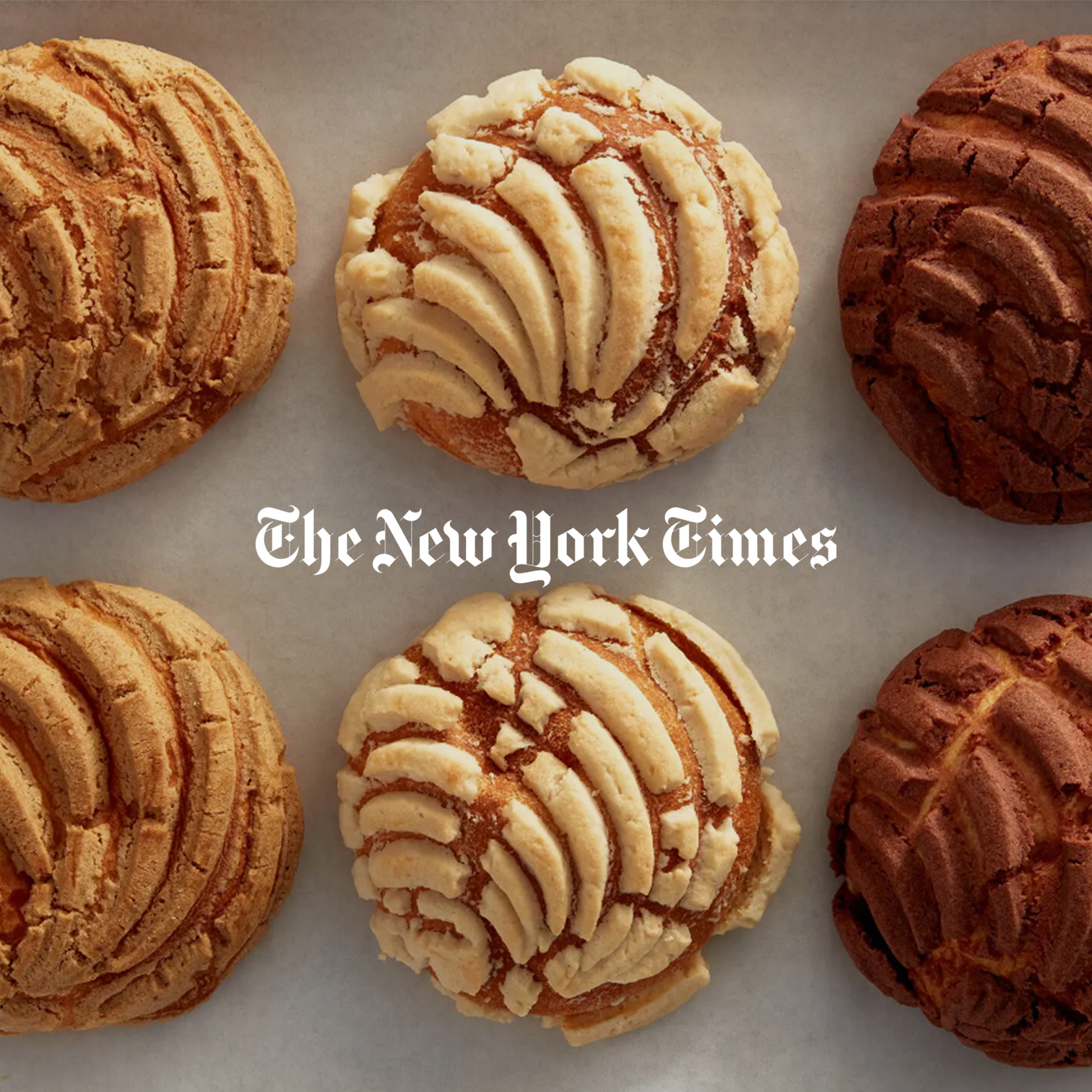 New York Times "There’s Nothing Like a Good Concha. Here’s How to Make Them Great."