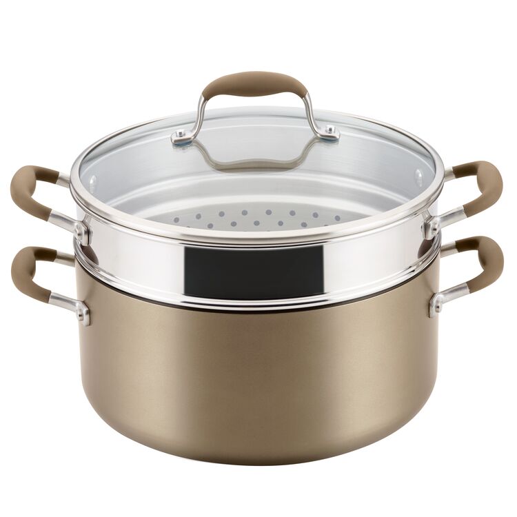 Anolon 8.5 Qt Wide Stockpot with Multi-Function Insert