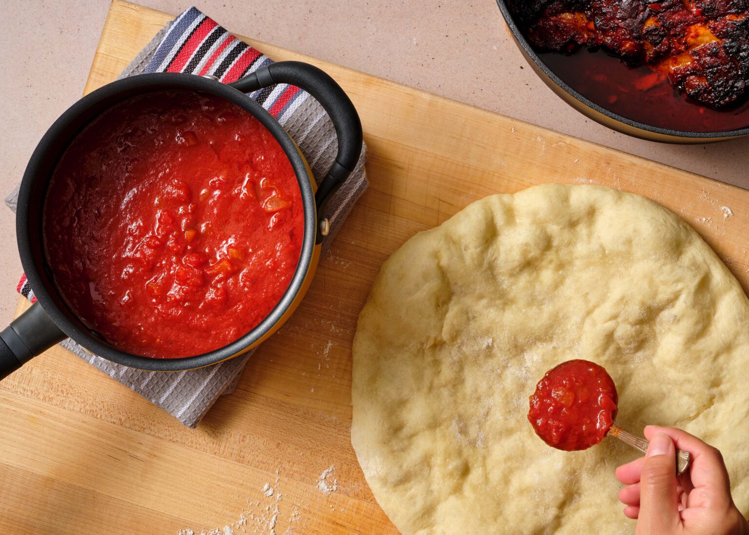 Orange Piloncillo Adobo Pizza Sauce Pati Jinich