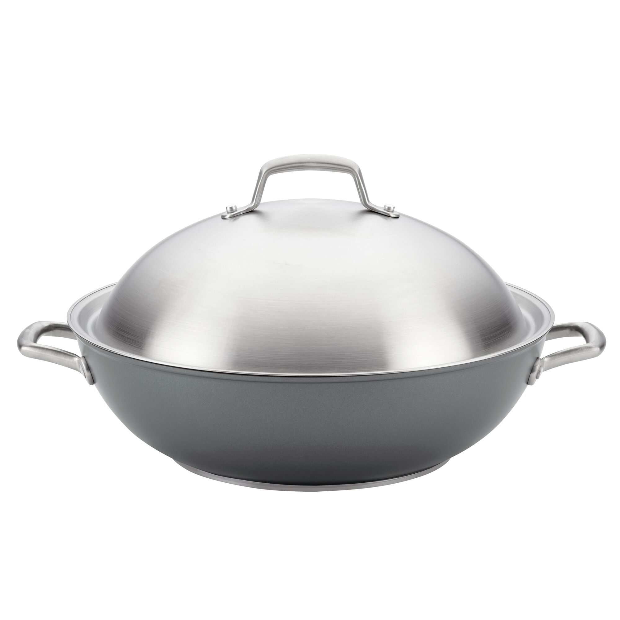Anolon Accolade 13.5-Inch Wok with Lid