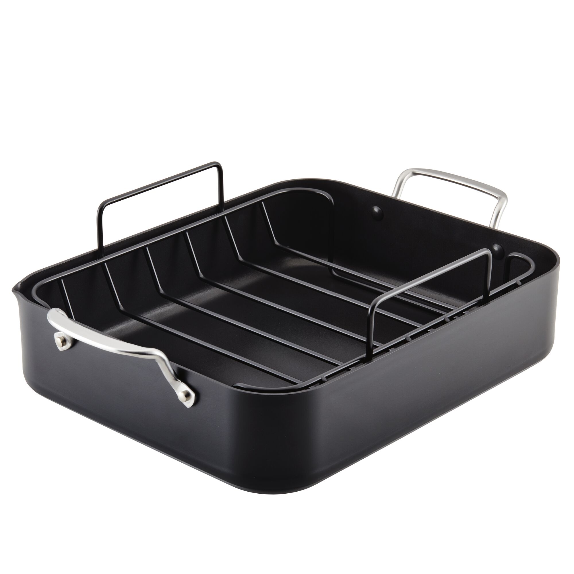 Kitchen Aid Hard-anodized Roaster with Removable Nonstick Rack