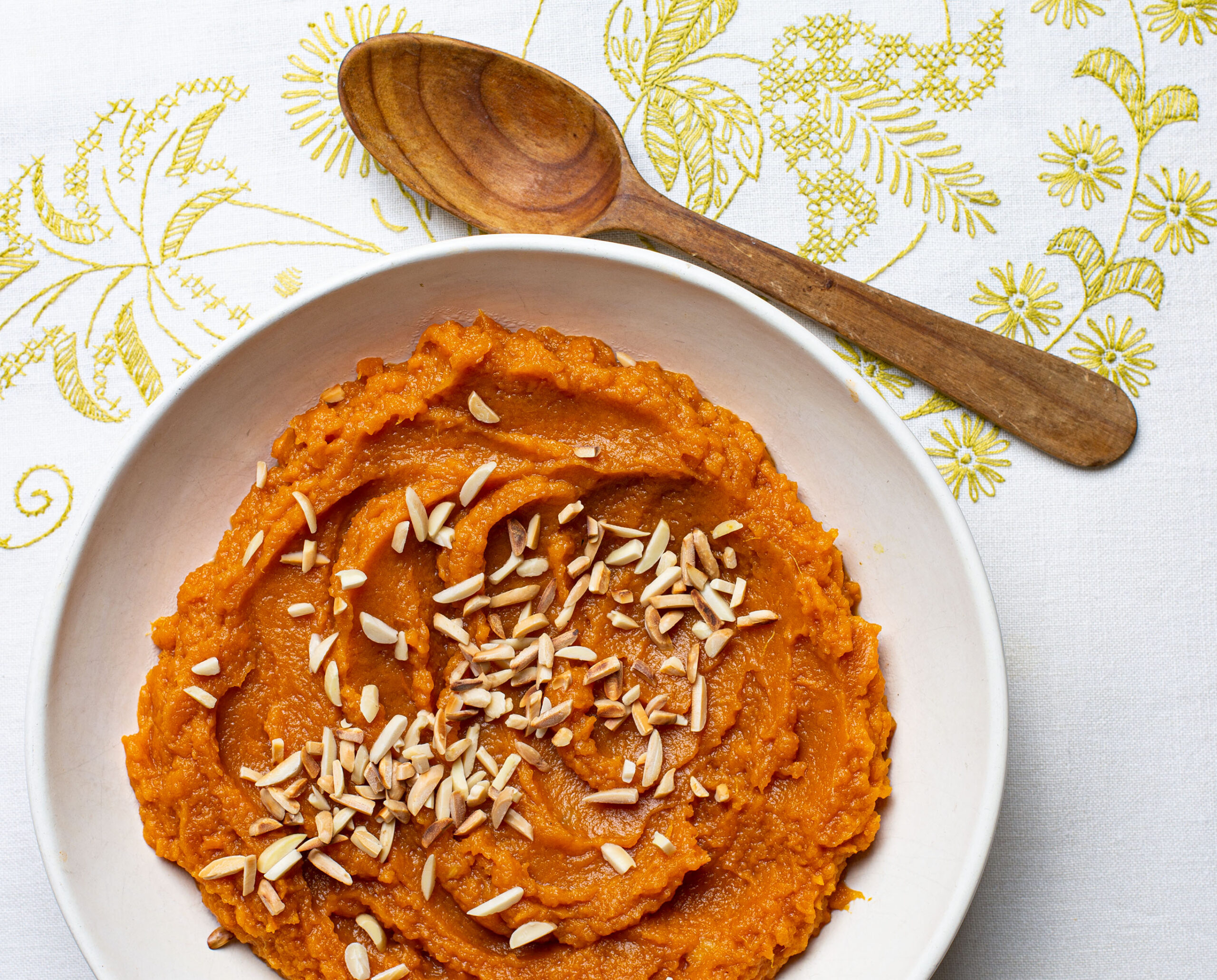 Mashed Sweet Potatoes with Caramelized Pineapple