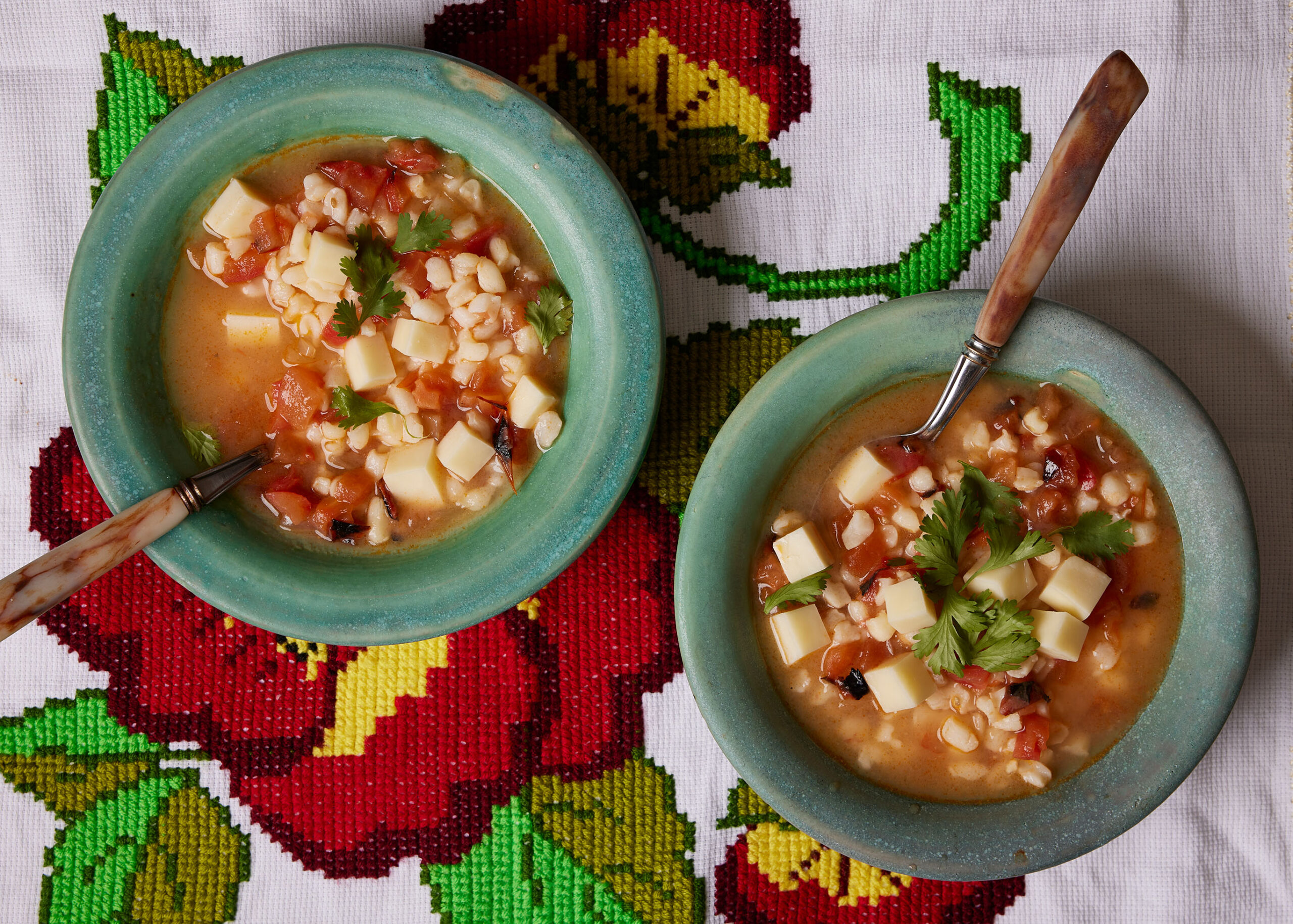 Fire-Roasted Tomato Cracked Corn and Cheese