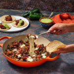 Tacos de Alambre de Carne con Chorizo y Queso