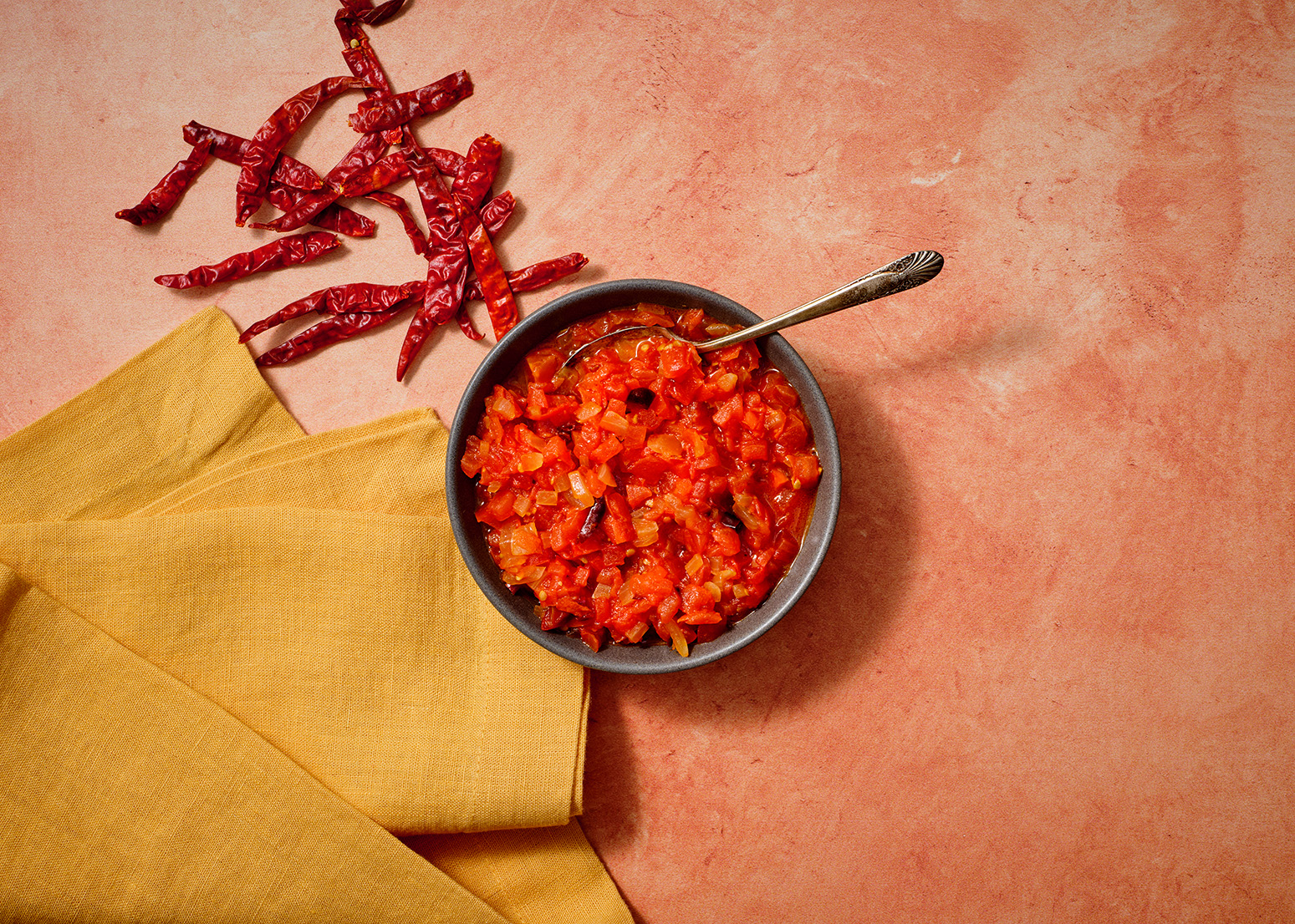 Salsa Roja con Chile de Árbol y Ajo