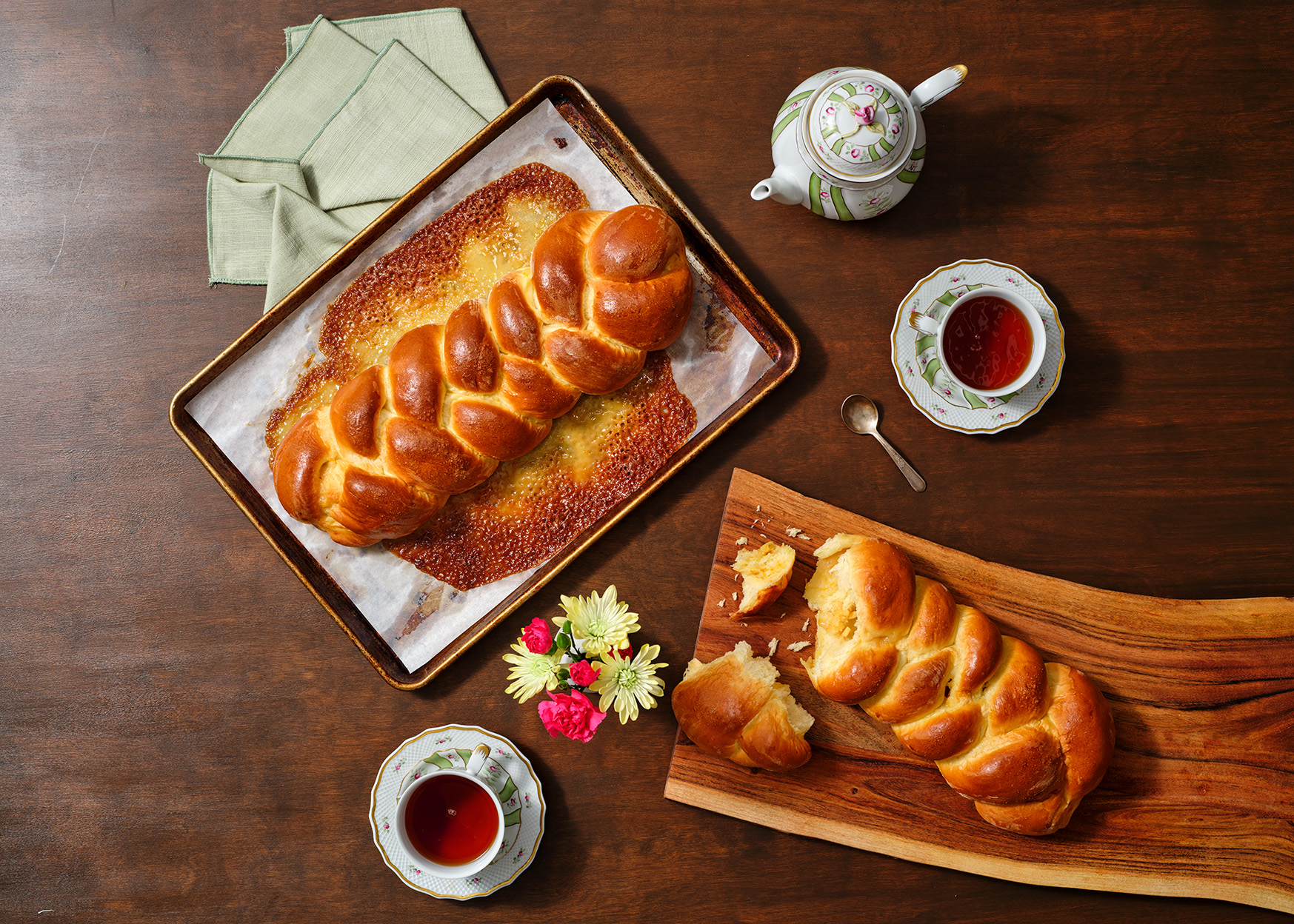 Challah de Mazapán y Naranja