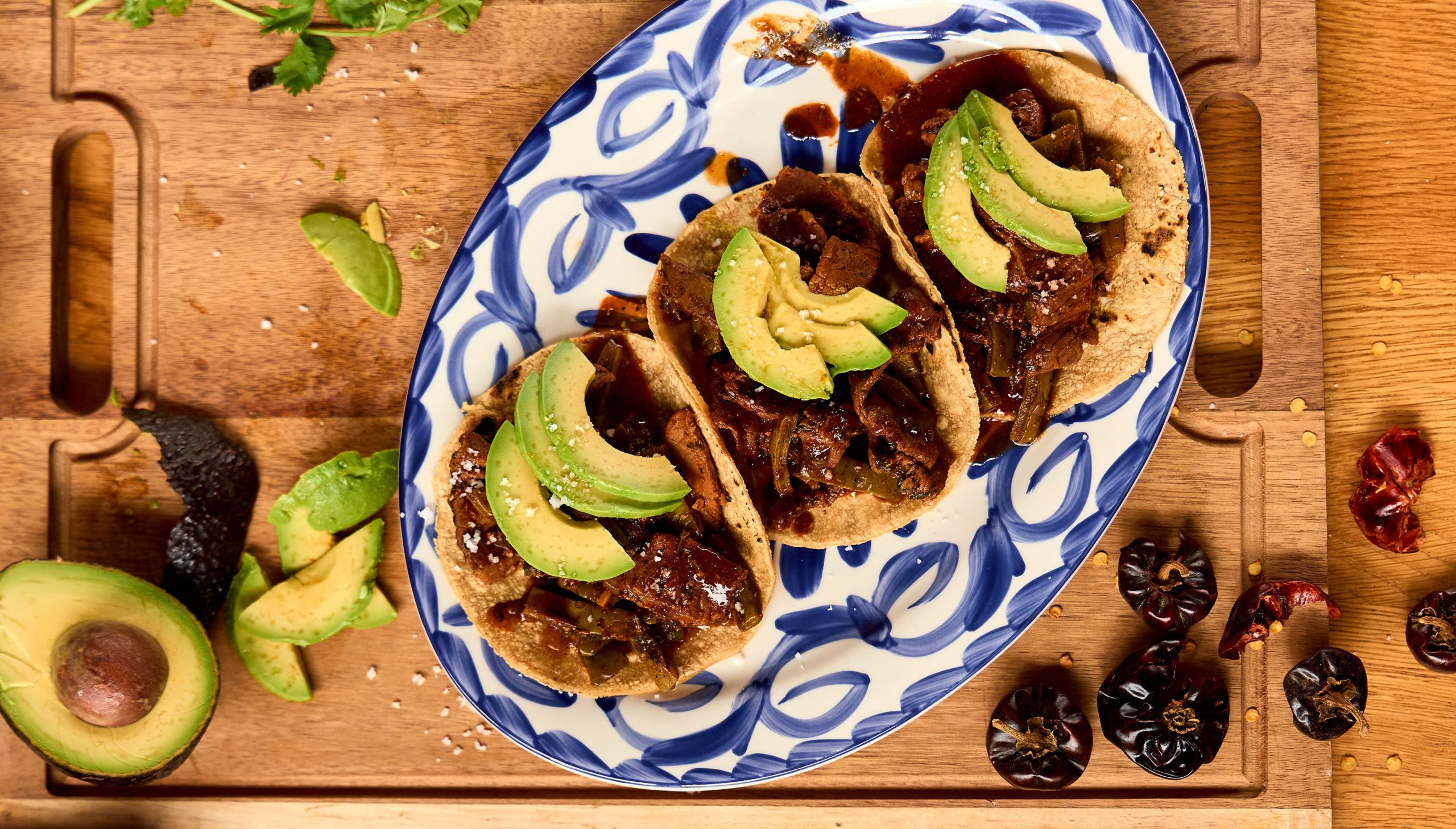 Beef and Nopalitos with Cascabel Chile