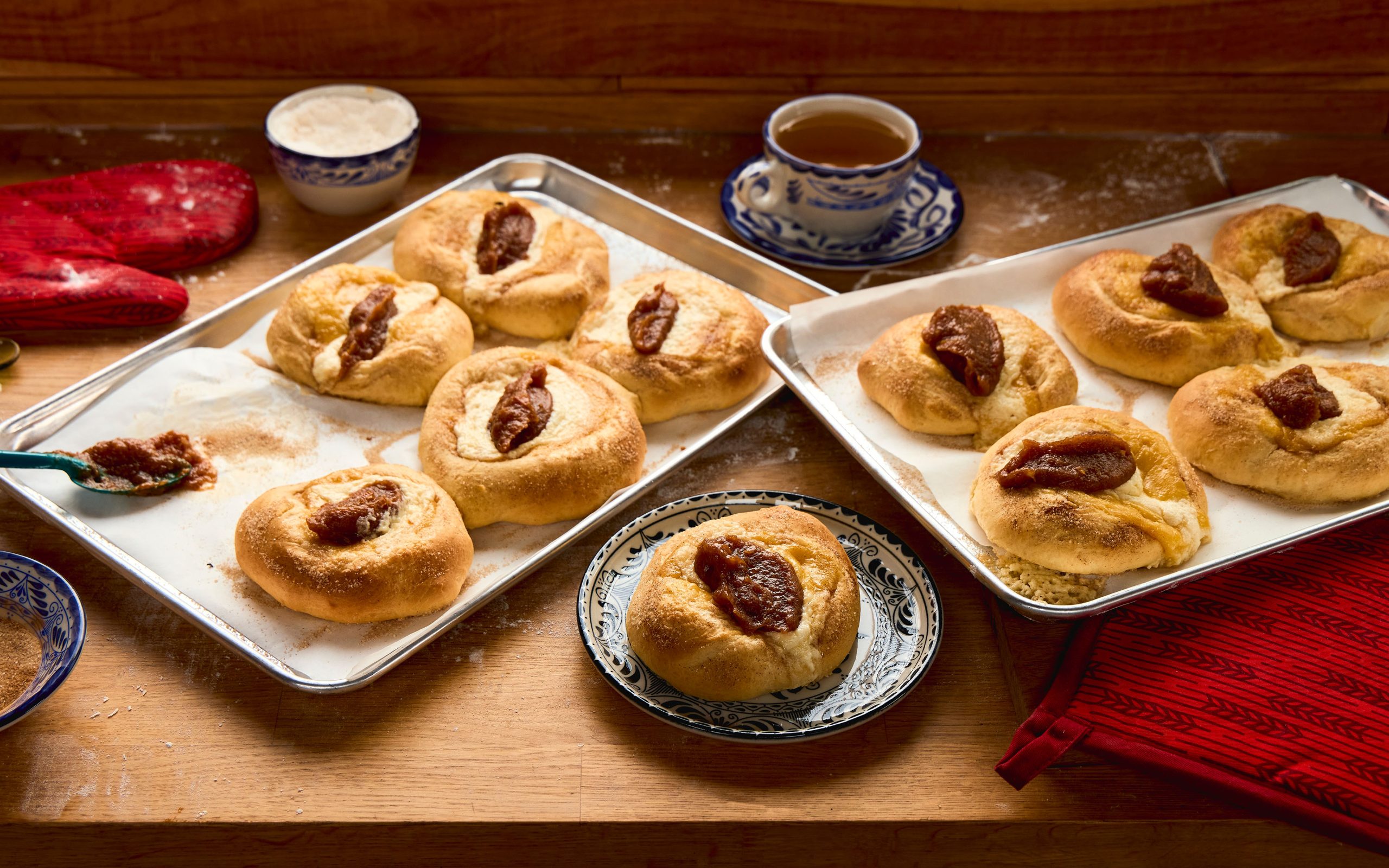 Quince and Cream Buns