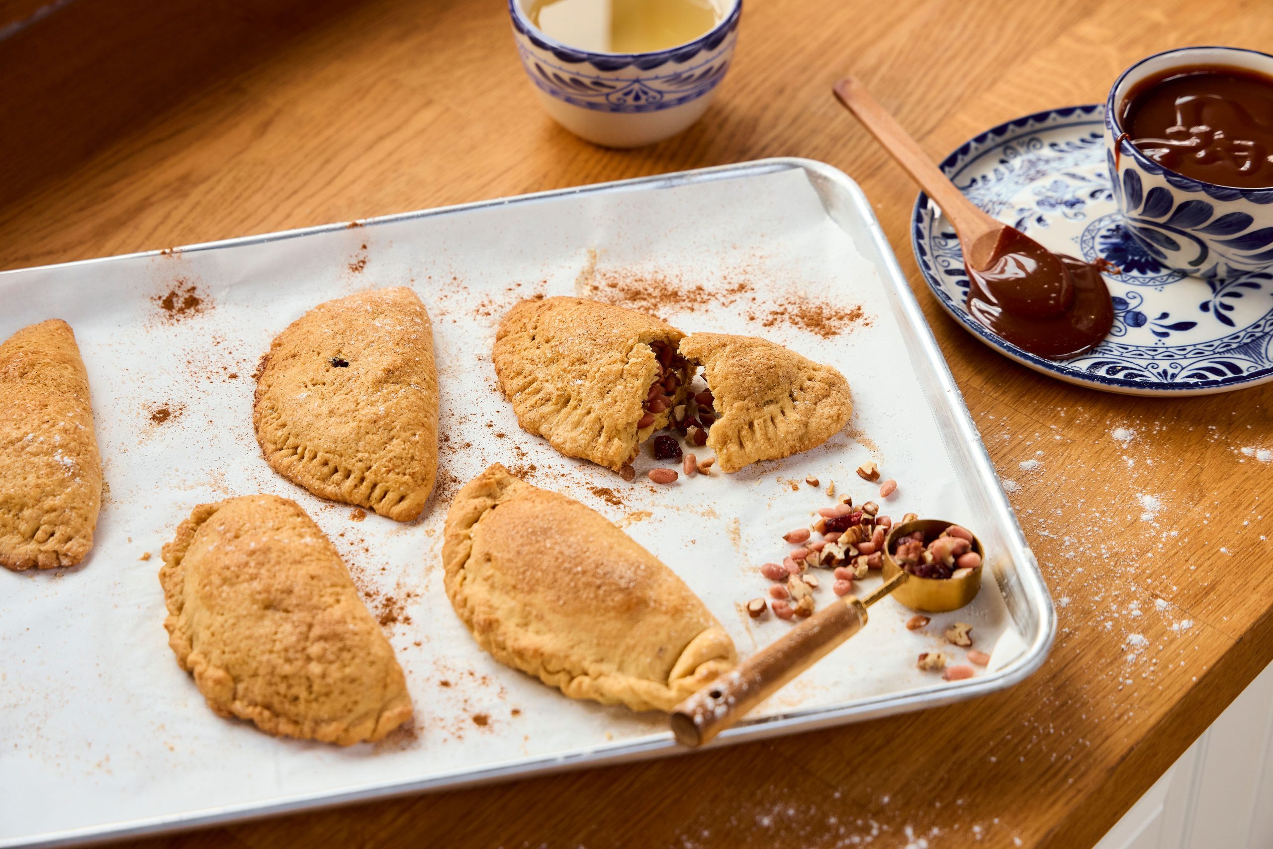 Agave Empanadas with Pecans and Pine Nuts